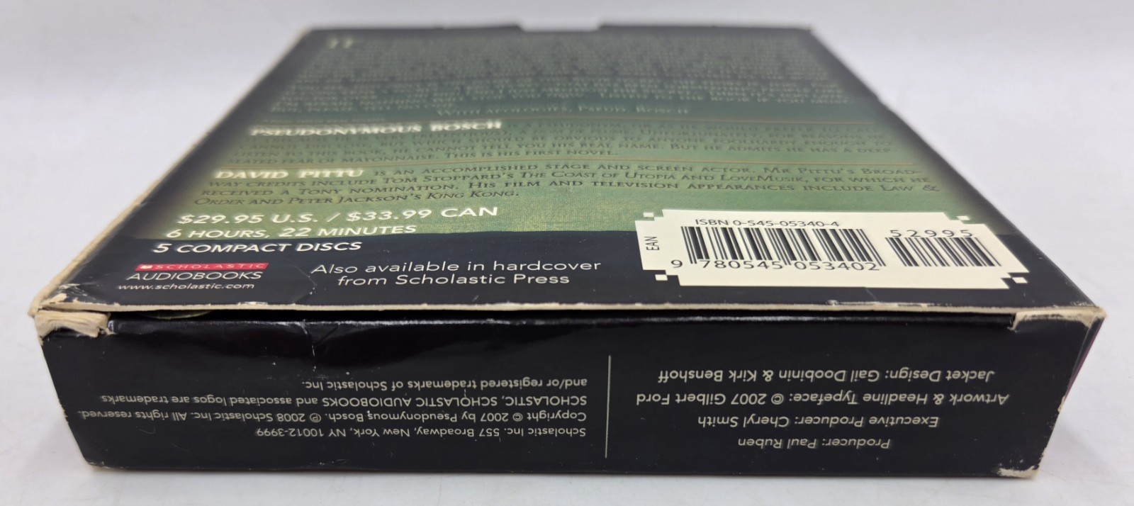 The Secret Series The Name of This Book Is Secret by Pseudonymous Bosch 2008 CD