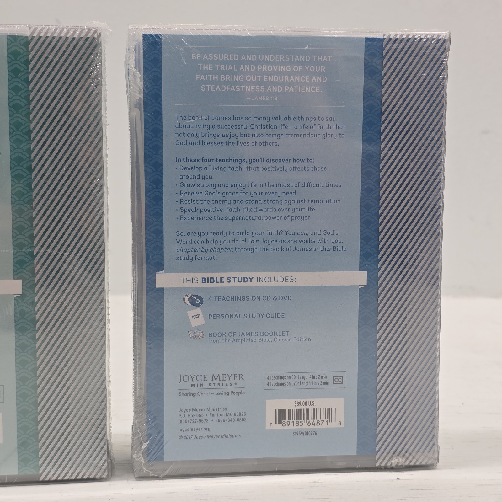 Joyce Meyer Bible Study of Colossians & James Teachings CD & DVD Set Study Guide