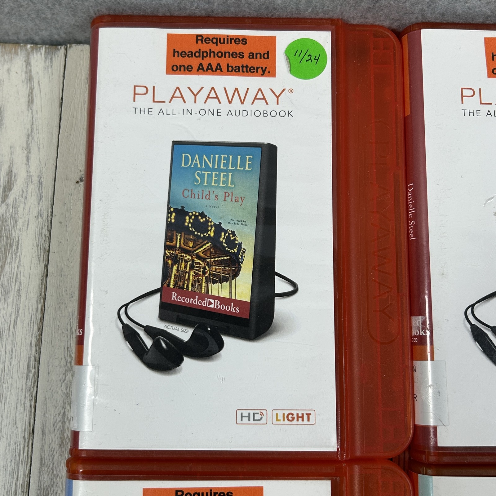 Danielle Steel Playaway All-in-One Audiobooks Lot of 6: Child’s Play, Mistress