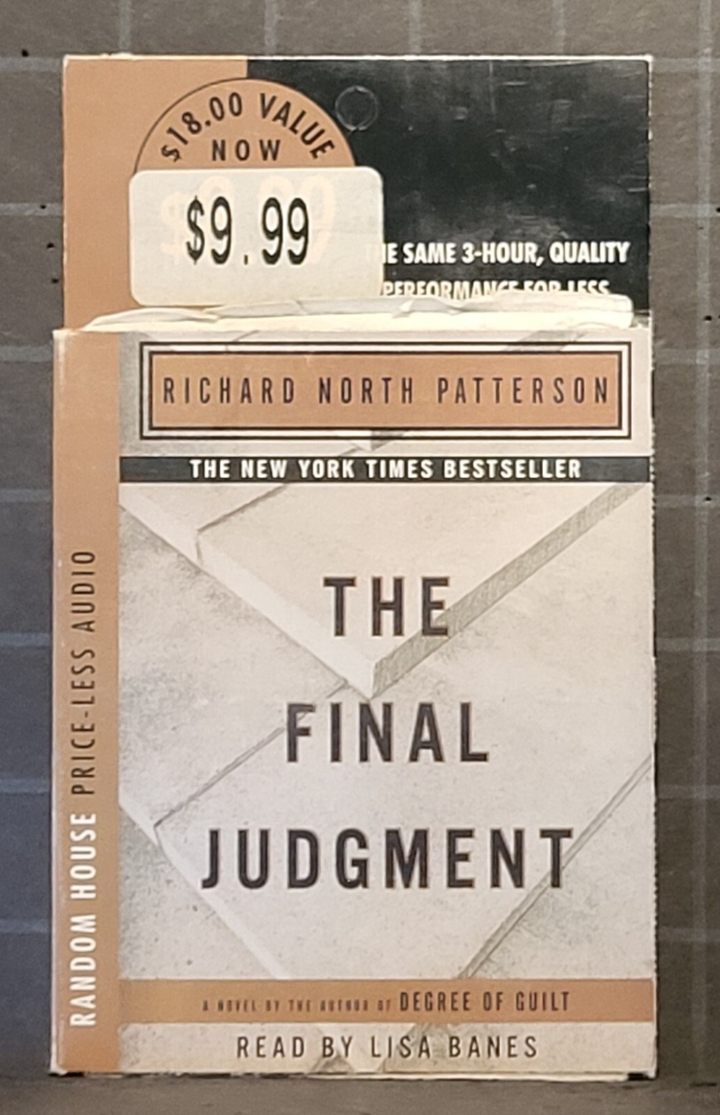 The Final Judgment: by Richard North Patterson 1995 2 Audio Cassettes C25