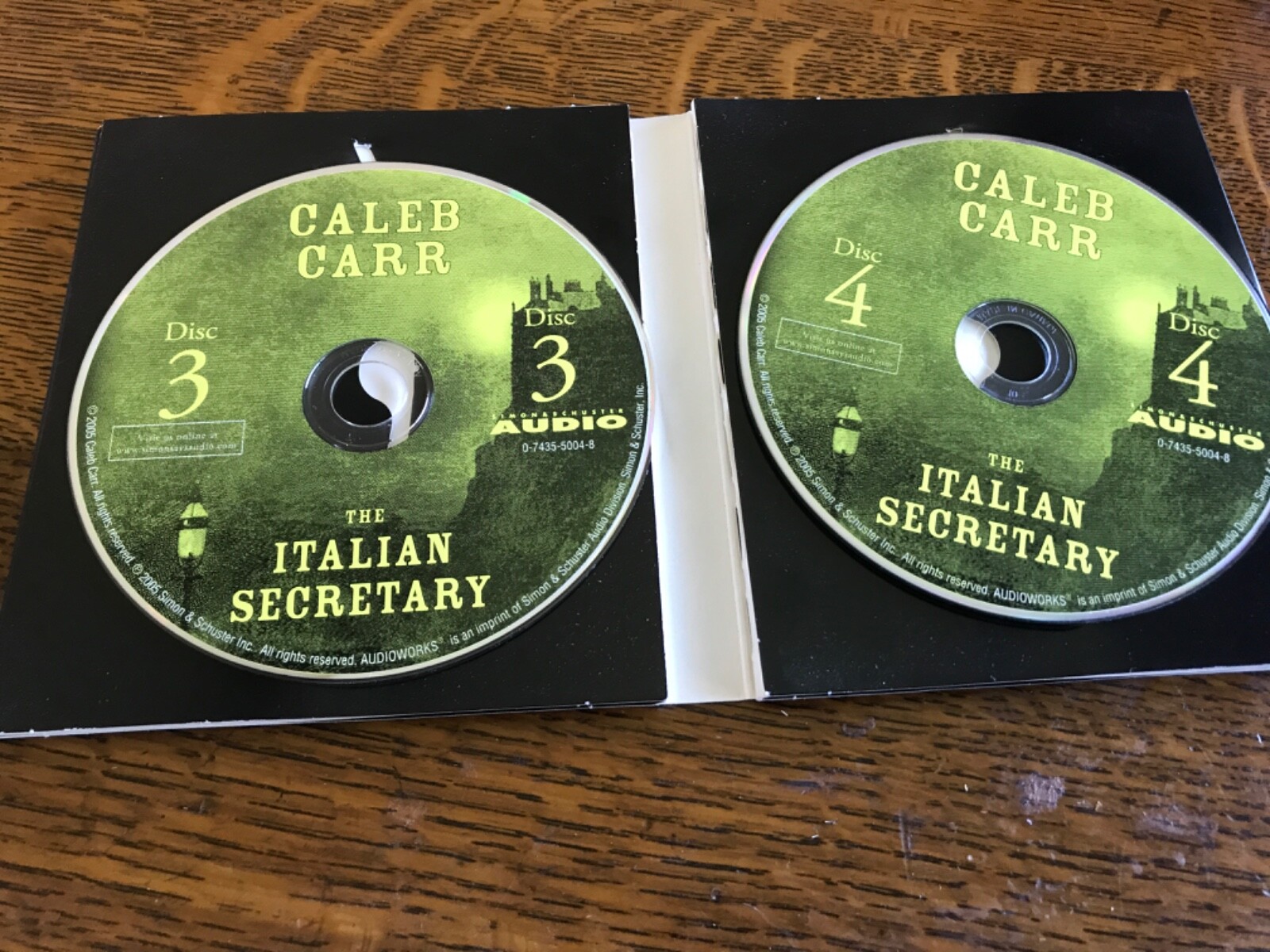 The Italian Secretary Caleb Carr Unabridged Audiobook CD Set