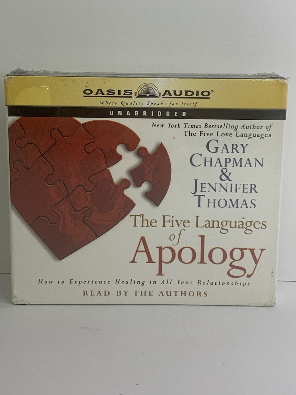 The Five Languages of Apology Gary Chapman Jennifer Thomas AudioBook 6 CD’s