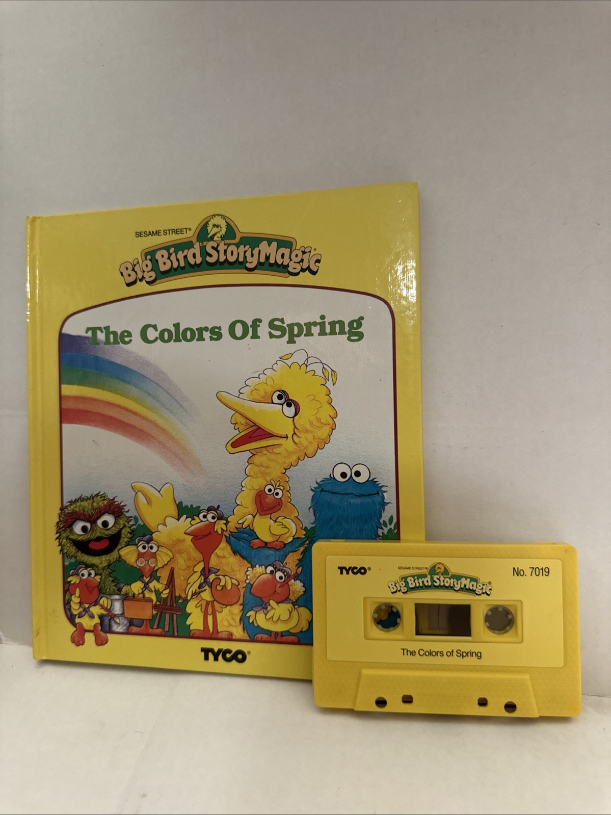Big Bird Story Magic The Colors Of Spring Book Cassette Tape Muppets Vintage