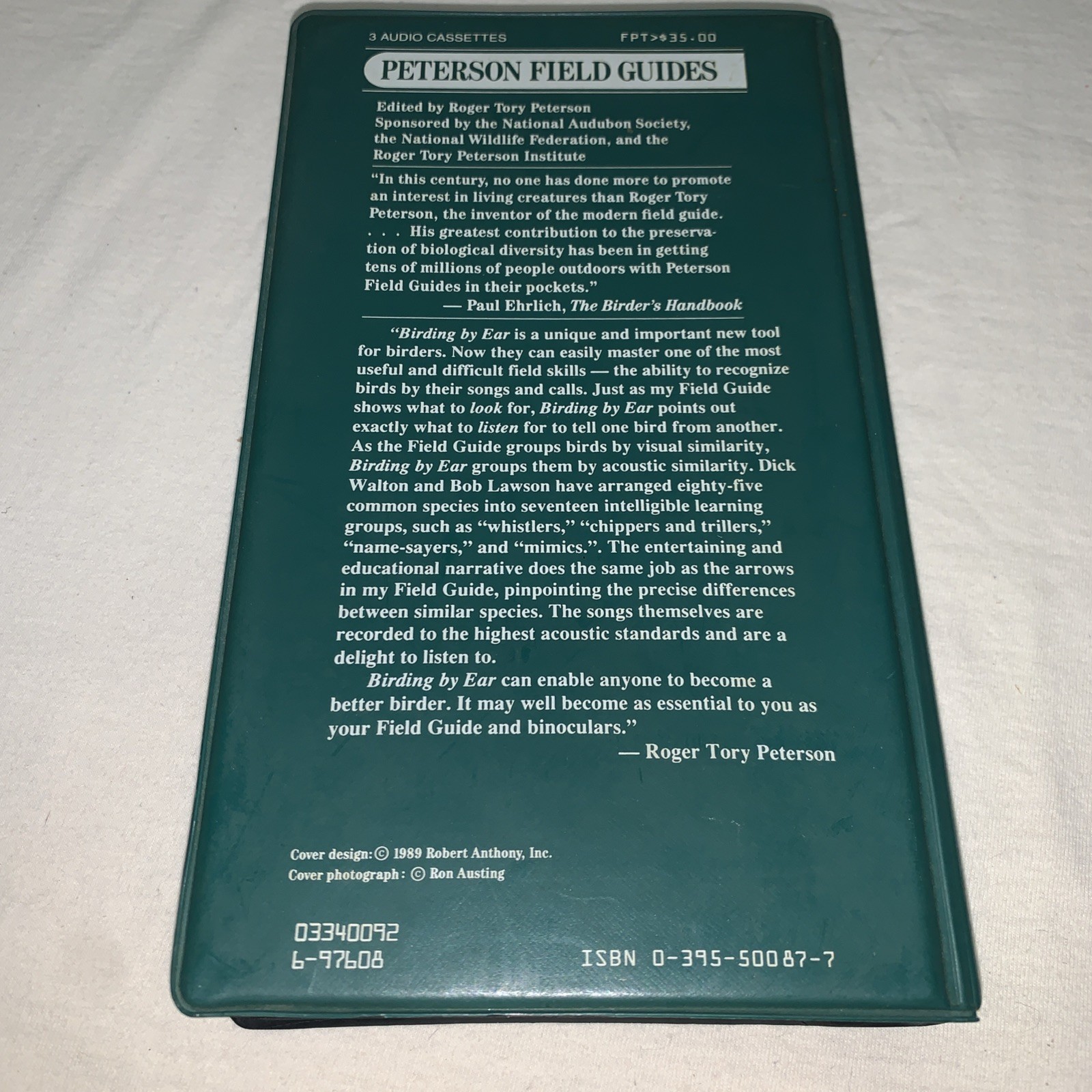 Vintage- Peterson Field Guides, Eastern/Central, Birding by Ear, Cassette Tapes