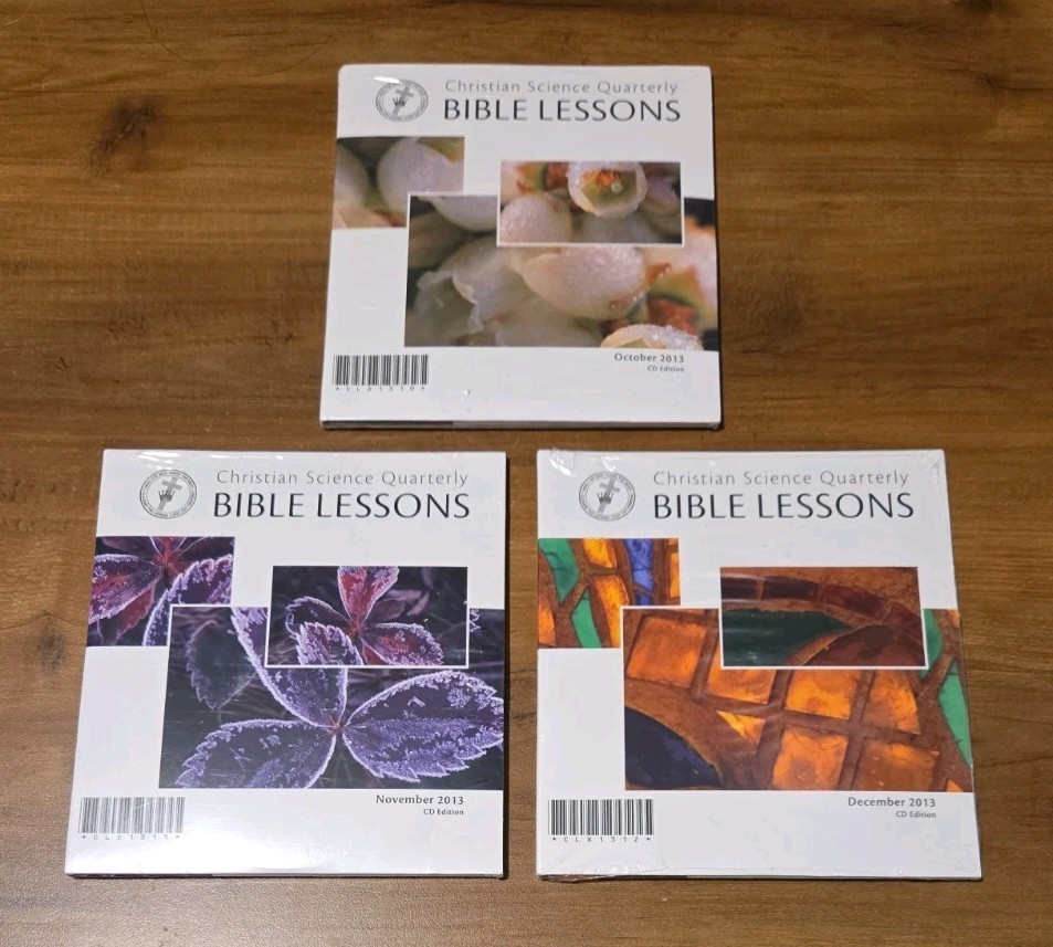 Christian Science Quarterly BIBLE LESSONS CD Edition 2013 New Sealed Lot of 3