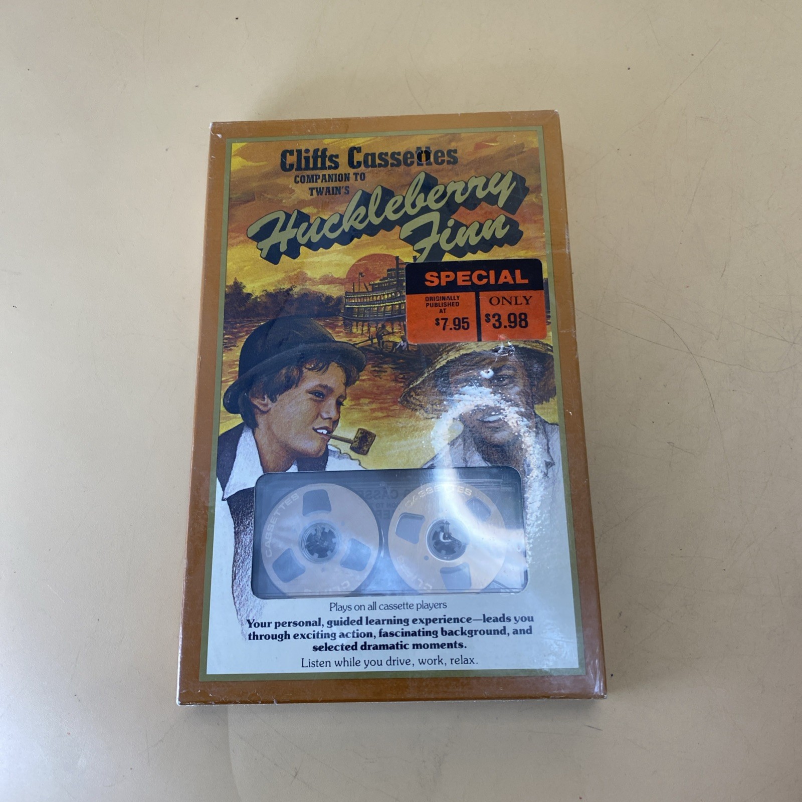 Cliffs Cassettes Companion To Twain’s Huckleberry Finn — New and Sealed 1984