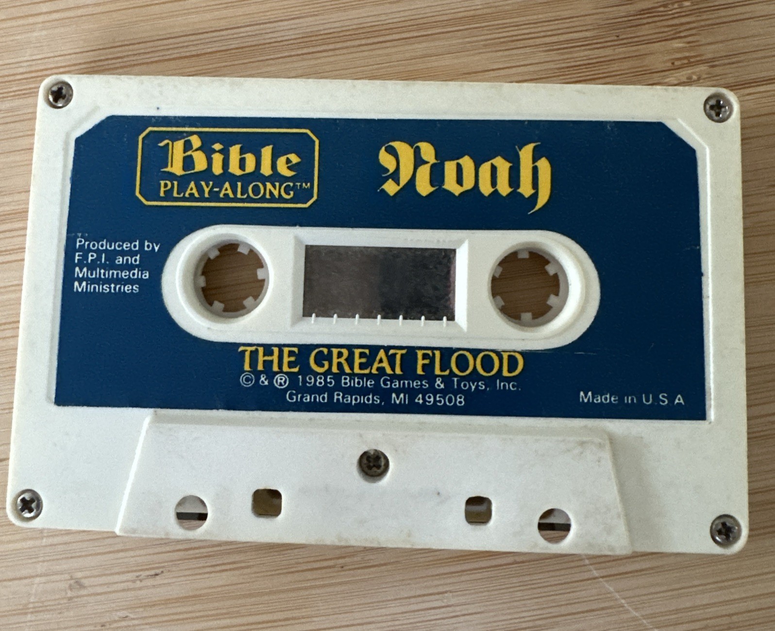 1985 Bible Play-Along Noah The Great Flood Audio Cassette Tape — Loose