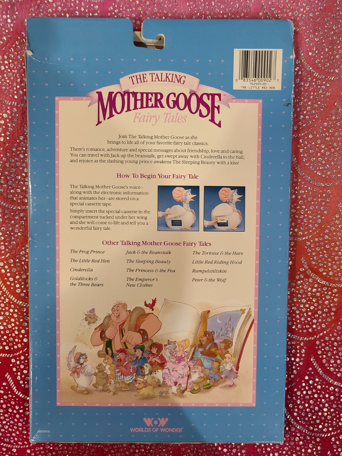 Worlds of Wonder MOTHER GOOSE «THE LITTLE RED HEN » Cassette & Book NIB