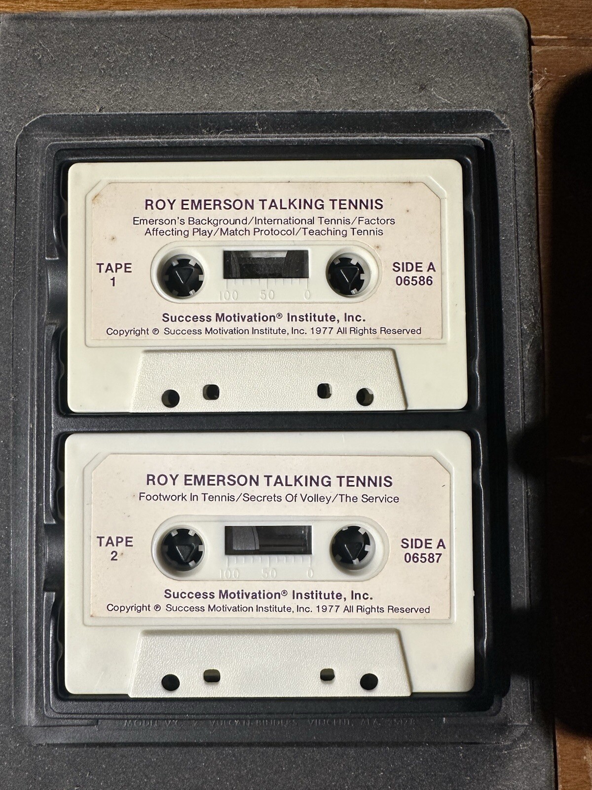 Roy Emerson Talking Tennis Cassette Tape Set