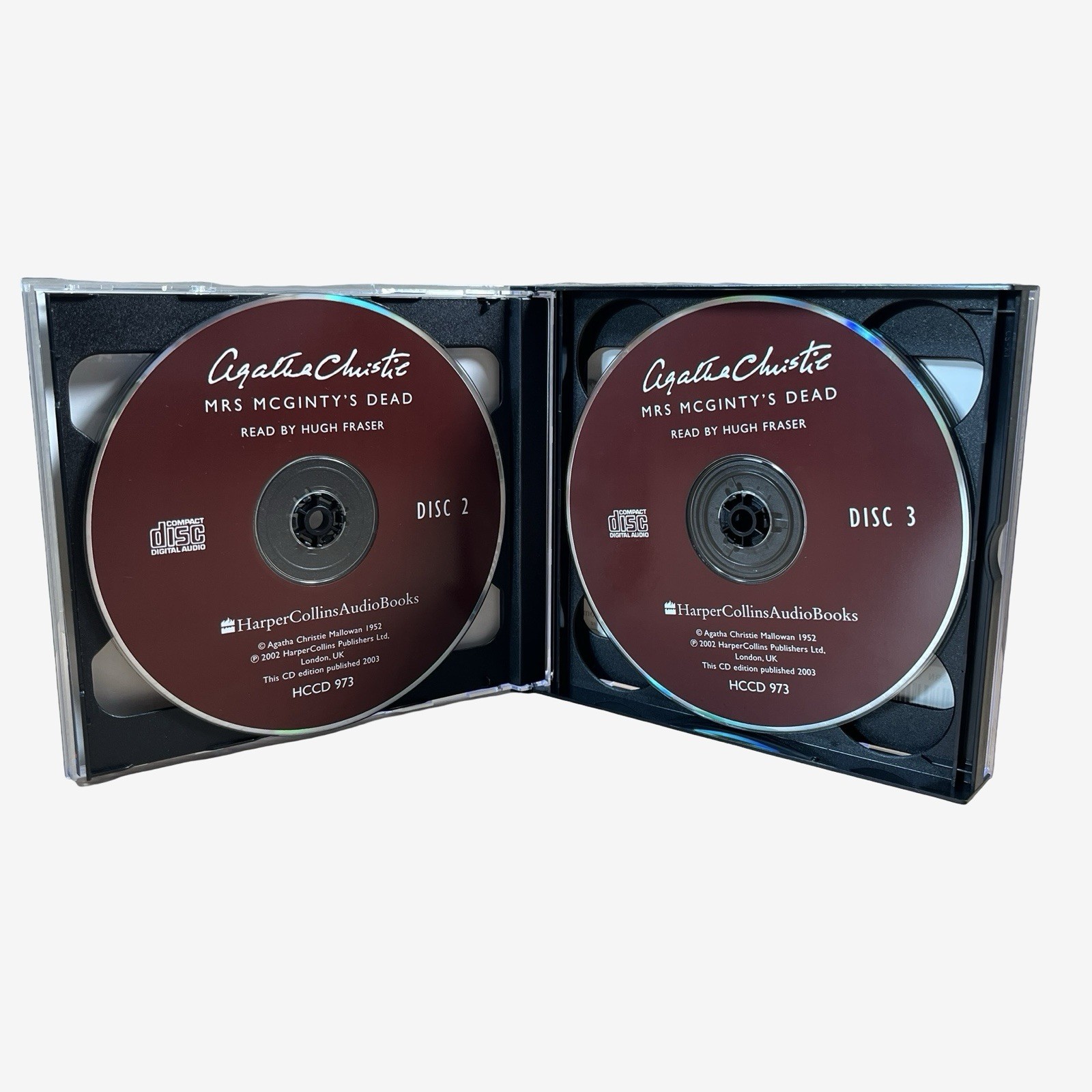 Agatha Christie Poirot CD Audio Book Mrs McGinty’s Dead Unabridged Hugh Fraser