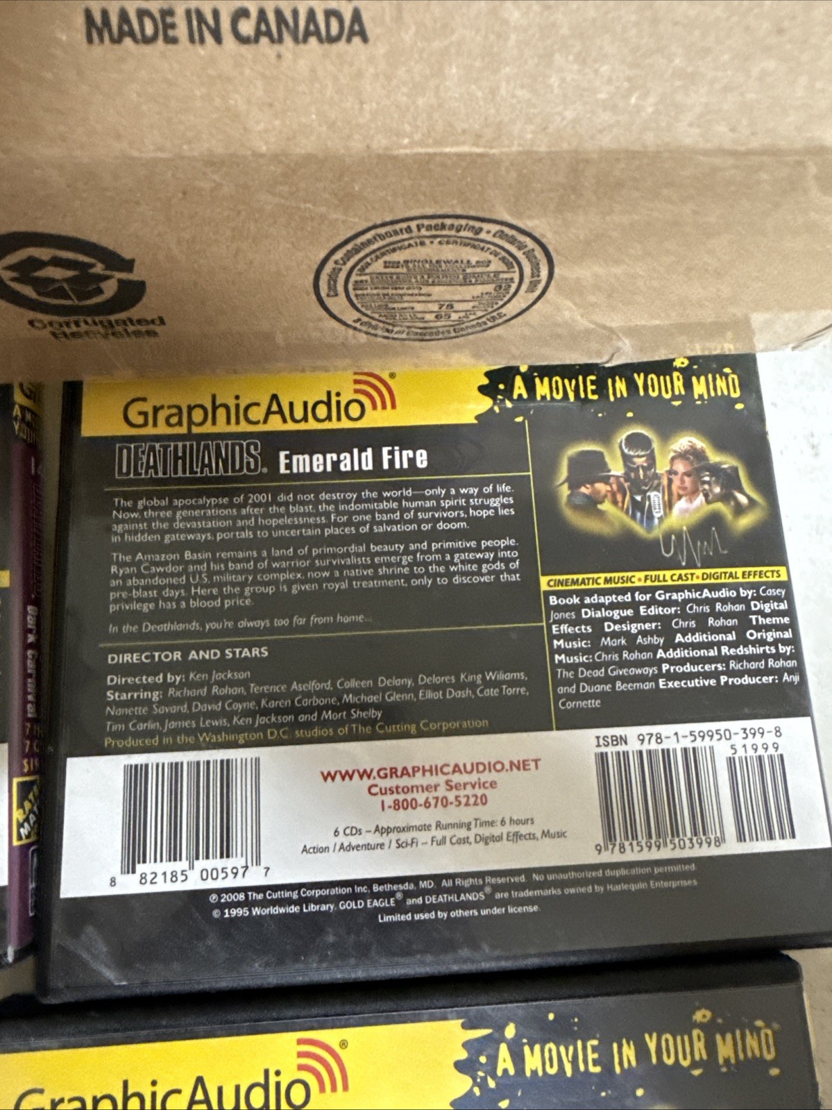 James Axler Death Lands Audio Books — Lot of 3 CD
