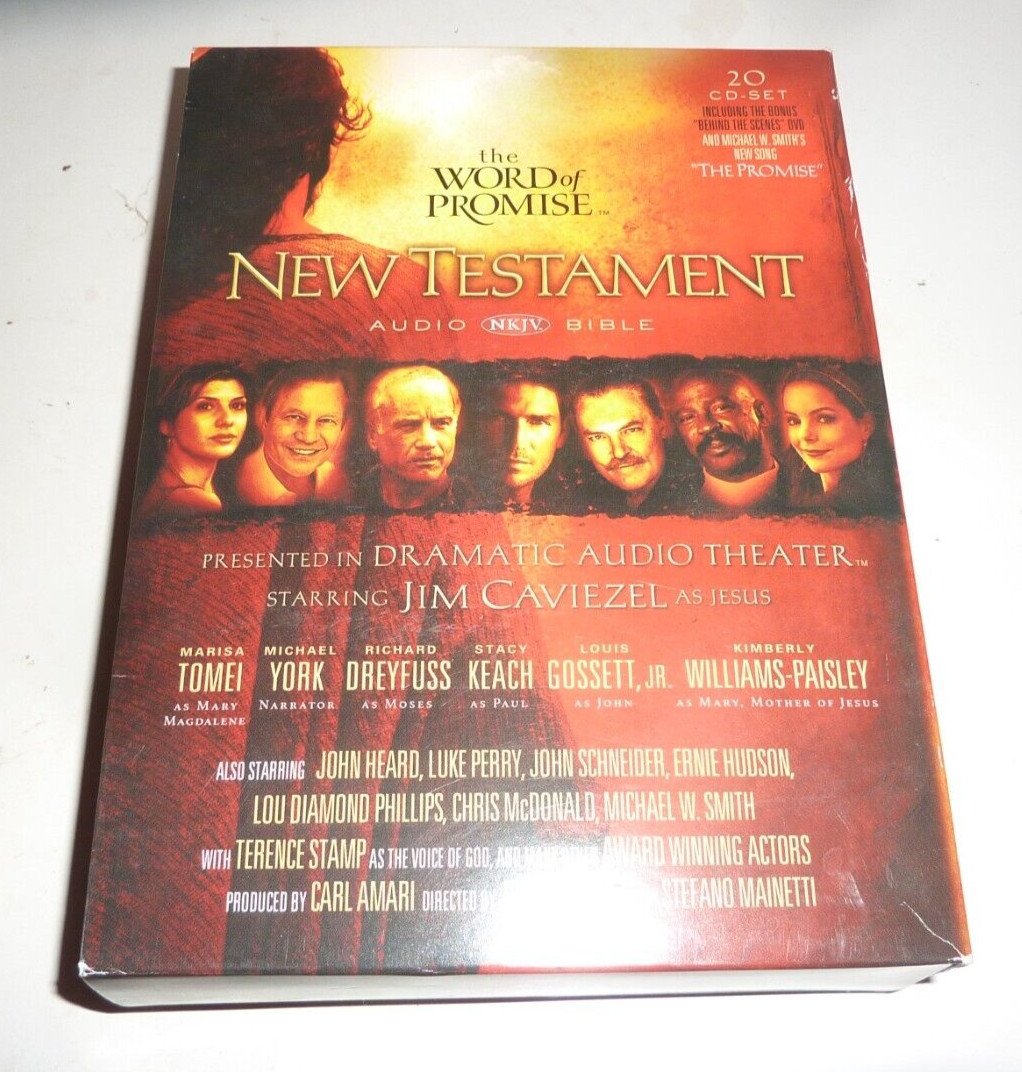 The Word of Promise 20 CD Set w/ DVD Audio NKJV New Testament Bible Complete