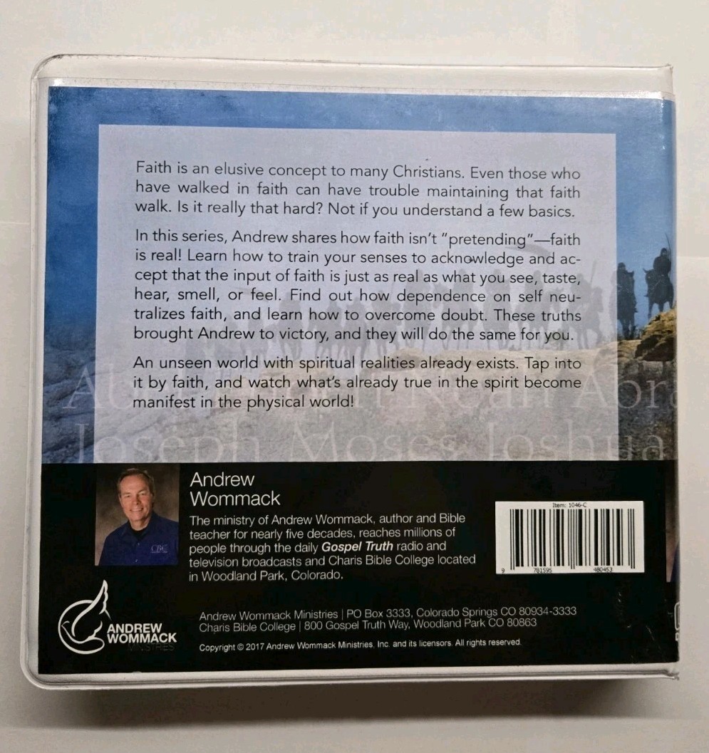 Faith Builders Andrew Wommack (DVD Audiobook, 2004, 4 Disc Set)