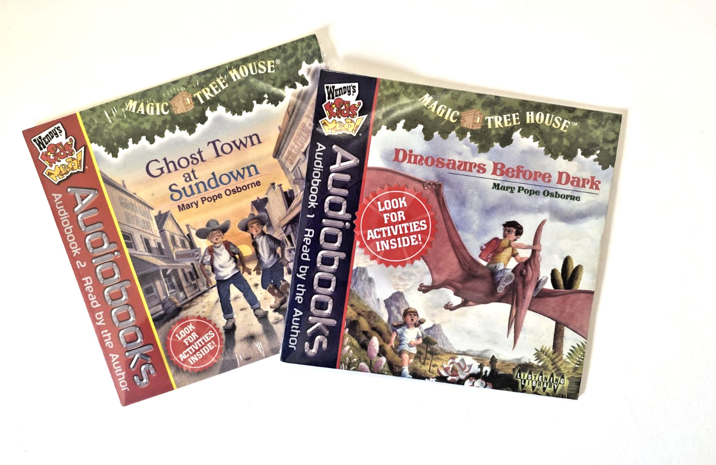 NEW Set/2 Mary Pope Osborne Magic Tree House Audiobooks Dinosaurs Before Dark
