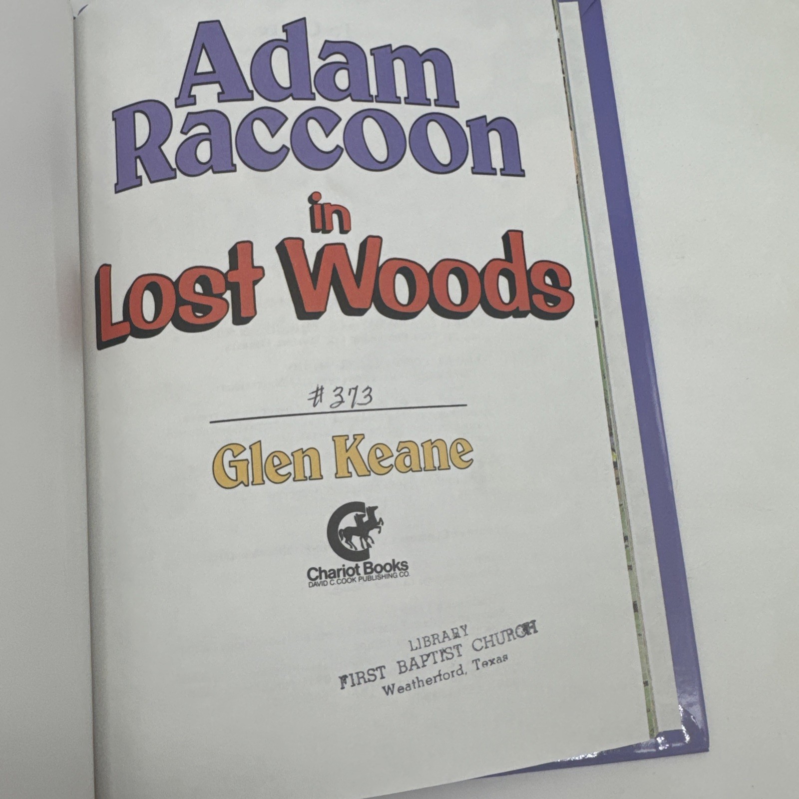 Adam Raccoon in Lost Woods (Parables for Kids) — Hardcover By Keane, Glen —