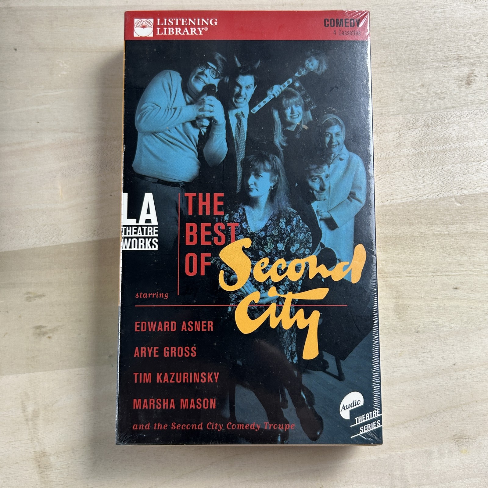 The Best of Second City Audio Theatre Series Edward Asner 4 Cassettes Comedy LA