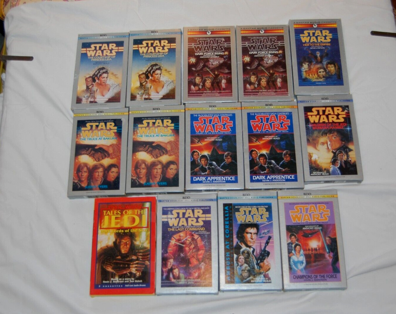 HUGE 14 LOT VINTAGE Star Wars Audiobook audio cassette tape Bantam BDD