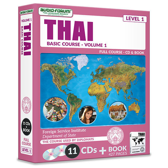 FSI: Basic Thai 1 (11 CDs/Book) by Foreign Service Institute *NEW IN BOX*