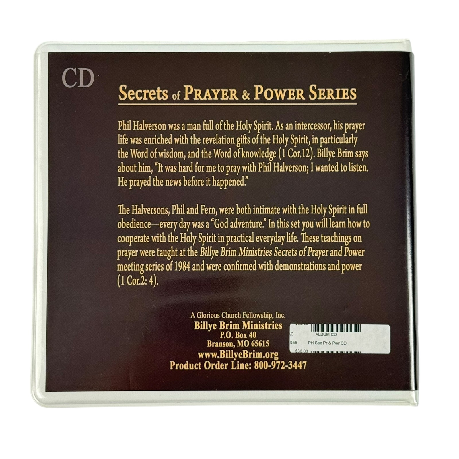 Secrets of Prayer & Power Series Audiobook CD Phil & Fern Halverson Billye Brim