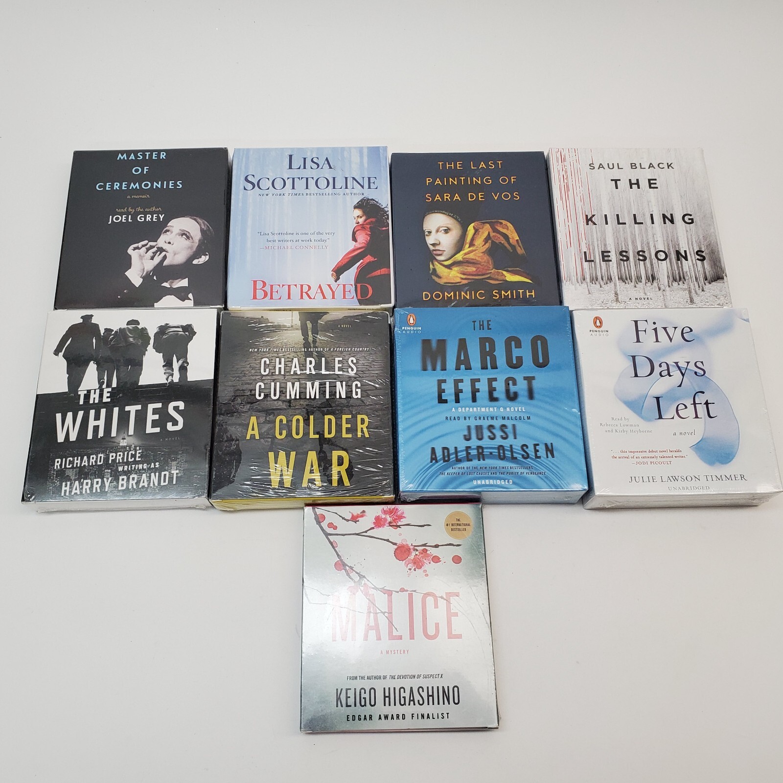 Lot 9x Thriller Mystery/Suspense Drama Fiction/Non-Fiction Audiobooks on CD NEW