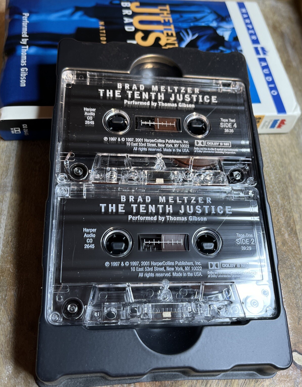 THE TENTH JUSTICE BRAD MELTZER TWO CASSETTES AUDIO BOOK • Very Good Condition