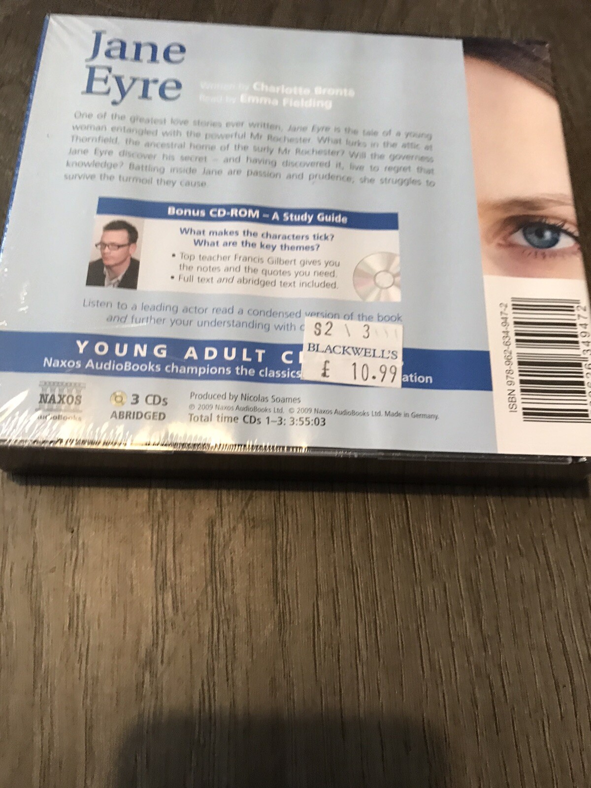Jane Eyre, Charlotte Bronte, Naxos Read By Emma Fielding.New SEALED