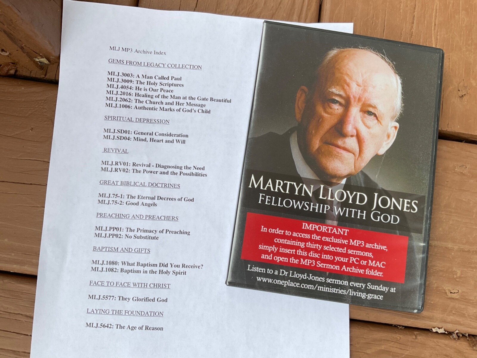 Martyn Lloyd Jones CD MP3 Fellowship with God 30 Messages