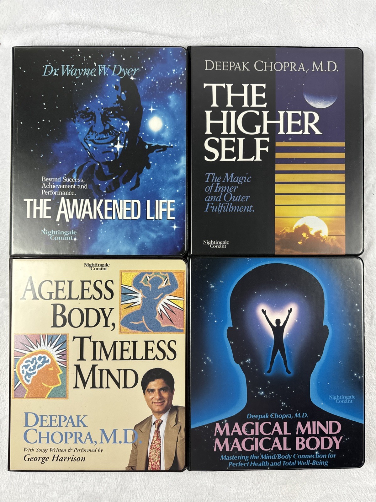 Lot 4 Nightingale Conant Audiobook Cassettes Deepak Chopra Wayne Dyer Memory
