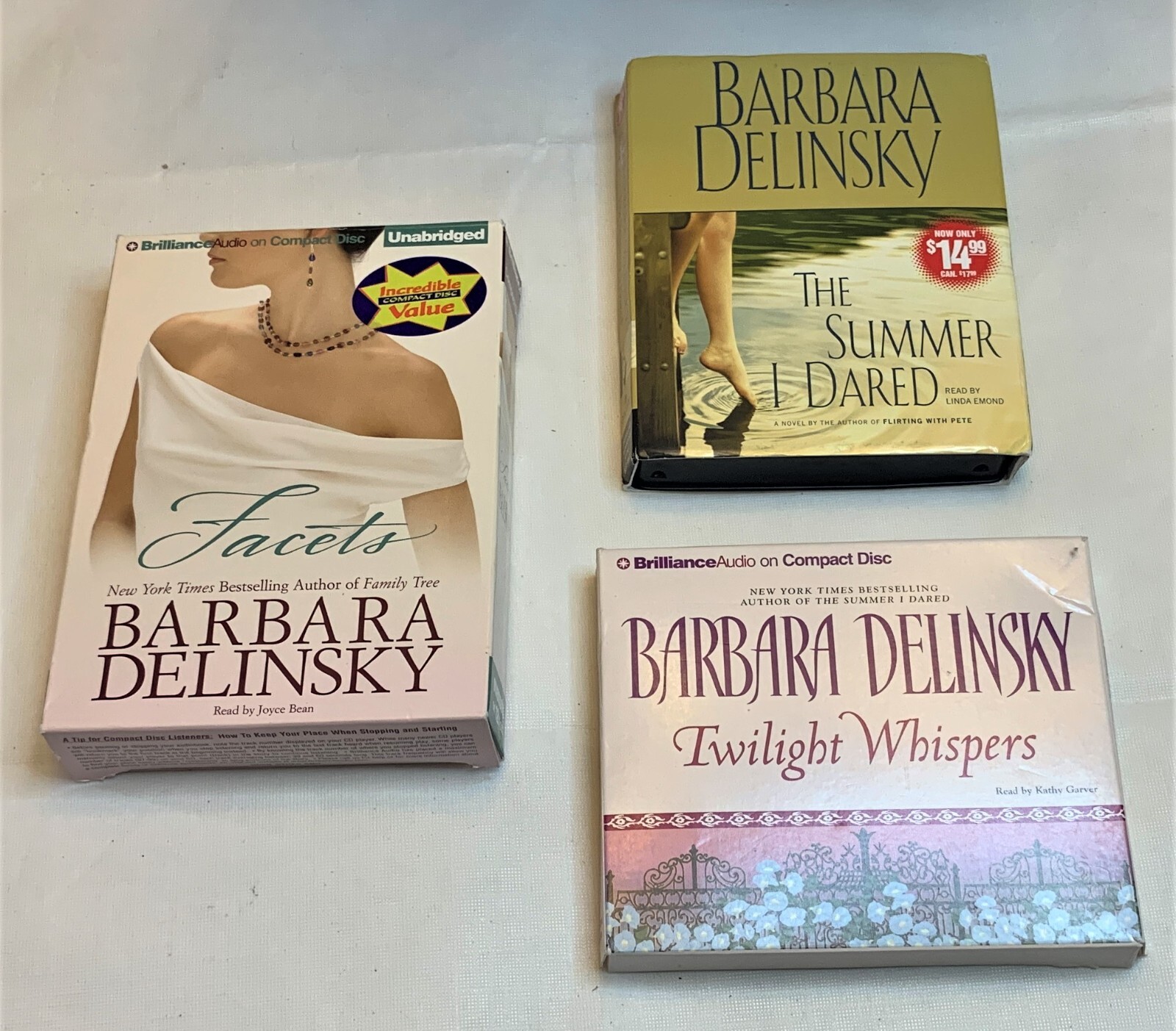 3 Audiobook Lot Barbara Delinsky Romance Novels 2 Abridged 1 Unabridged