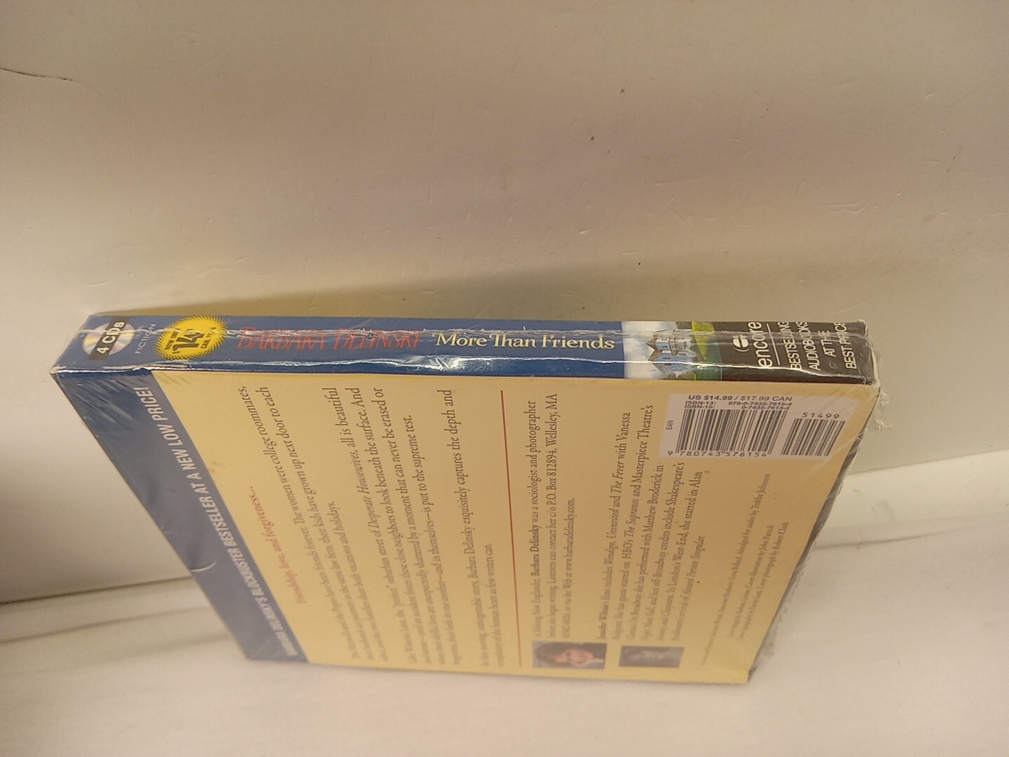 Barbara Delinsky — More Than Friends — Audiobook (CD, 4 Disc, 1993) Brand New