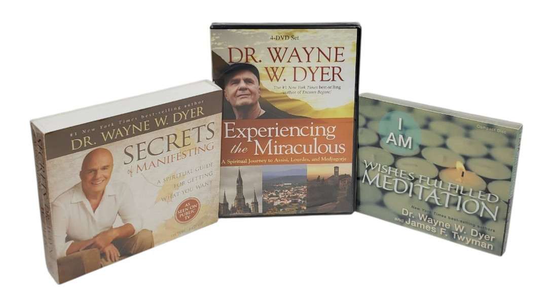 Wayne Dyer Mixed DVD & Audio CD Lot of 3 New Sealed