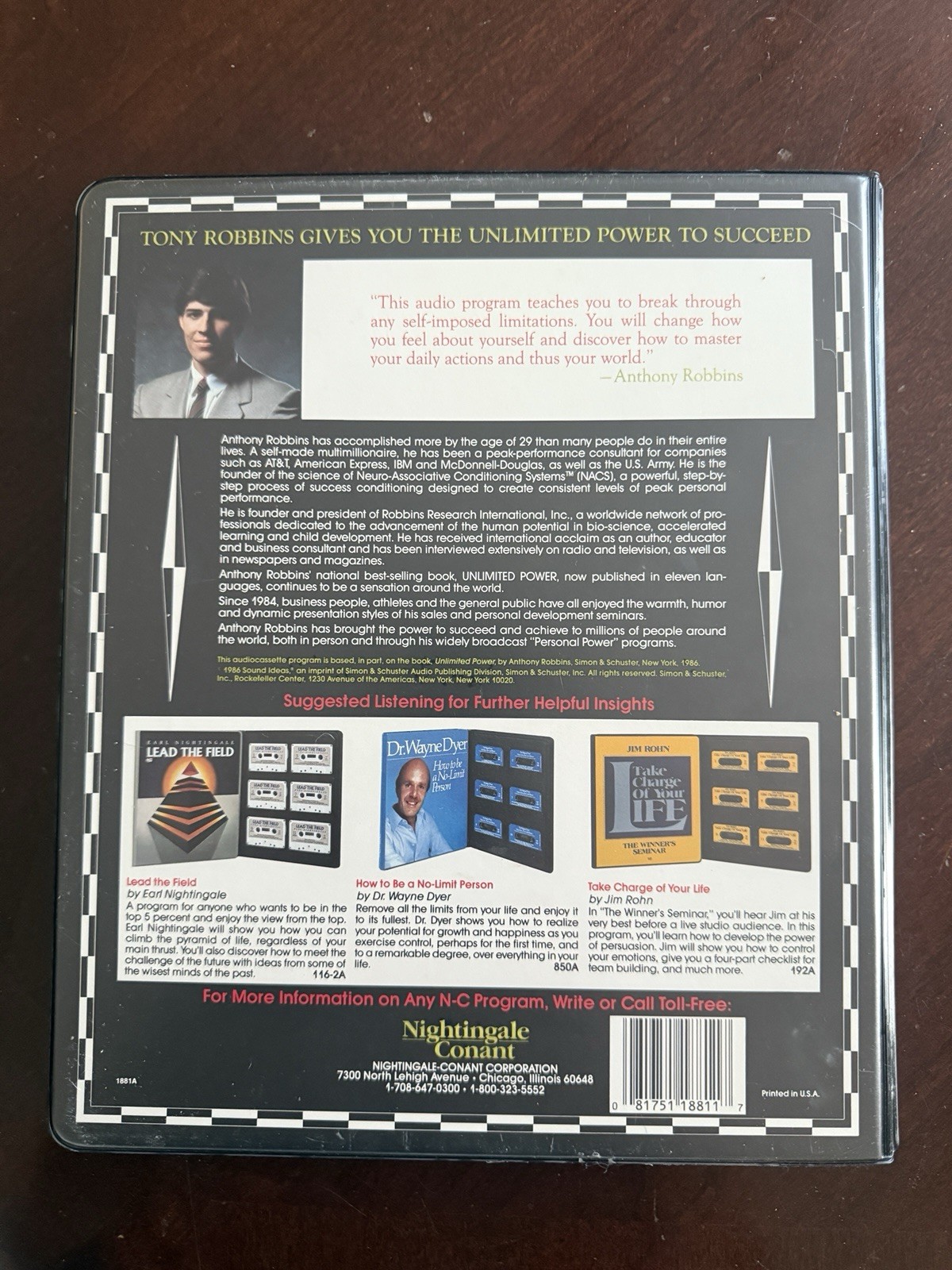 6 Audio Cassette Set Personal Achievement By Anthony Robbins Unlimited Power