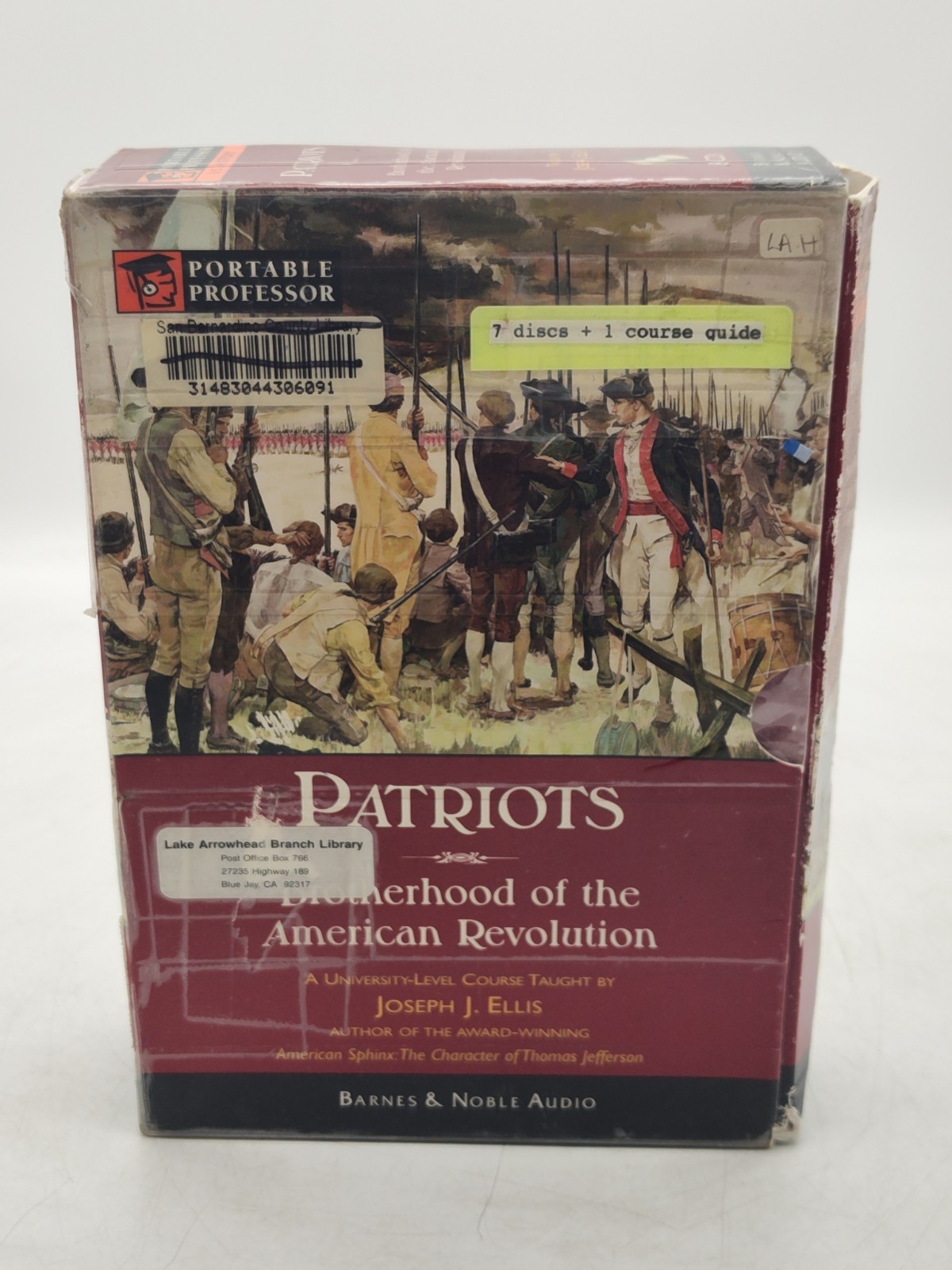 Patriots: Brotherhood Of The American Revolution-Guide-Audio CDs-Joseph J. Ellis