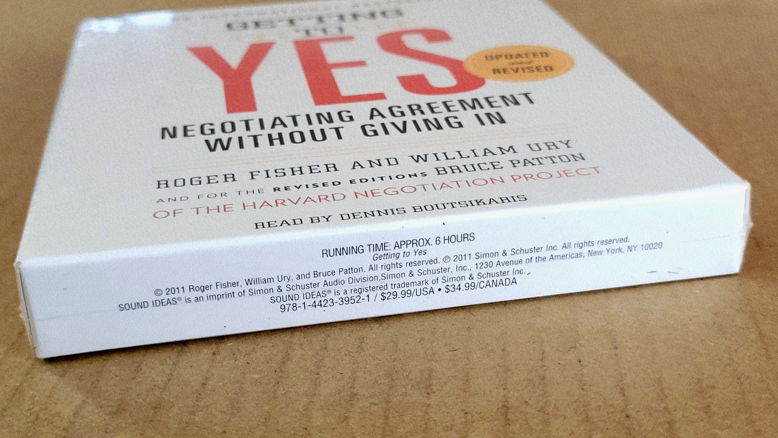 Getting To Yes Negotiating Agreement Without Giving In (CD New Sealed)