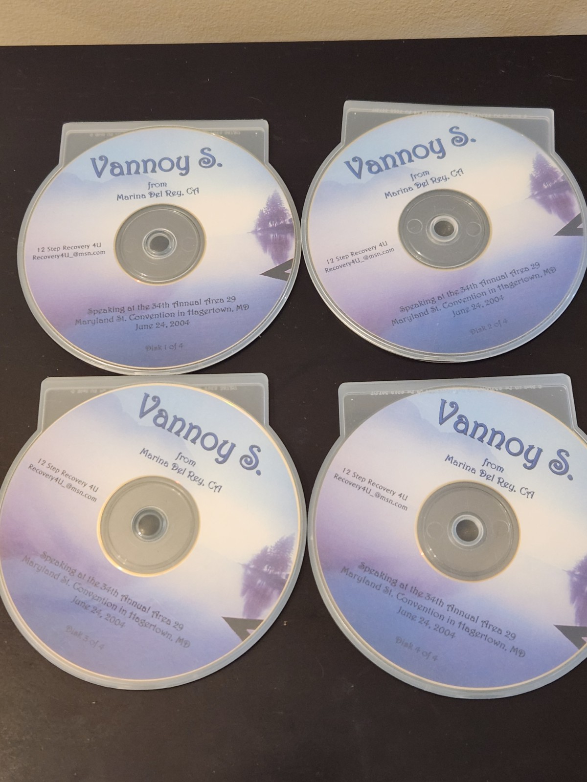 12 Step Study With Vannoy Shaw Al Anon Speaker CD Set June 24, 2004 CA