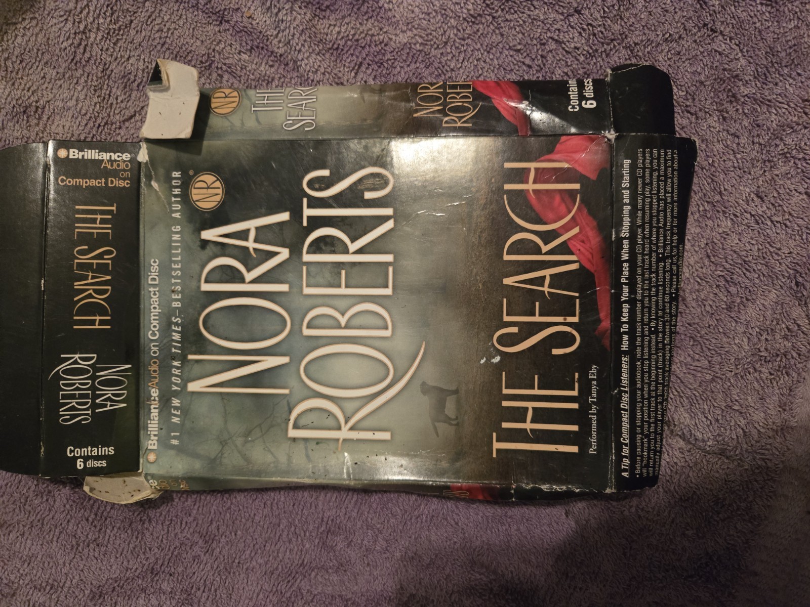 Nora Roberts The Search Audiobook Compact Disc Brilliance Audio English