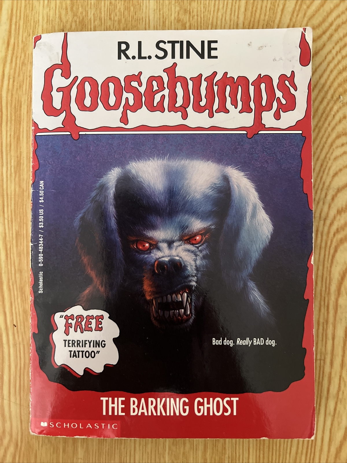 R.L. Stine Goosebumps #32 «The Barking Ghost» June 1995, 1st Scholastic Printing