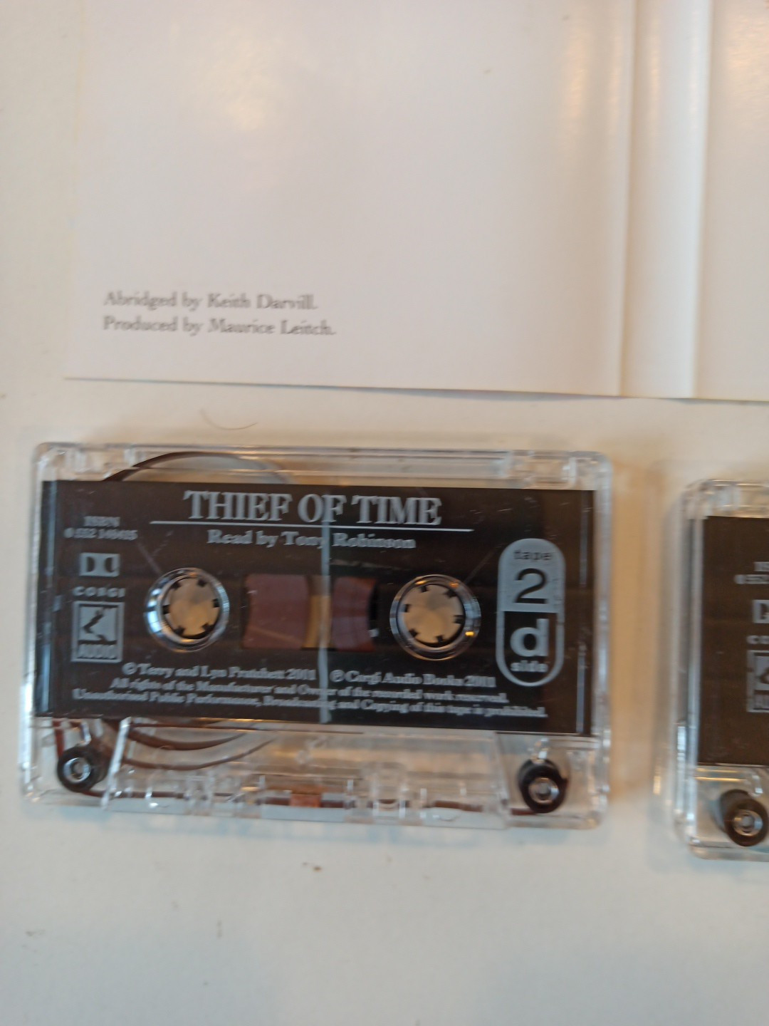 Rare Audio Cassette — Terry Pratchett — Thief Of Time Read By Tony Robinson