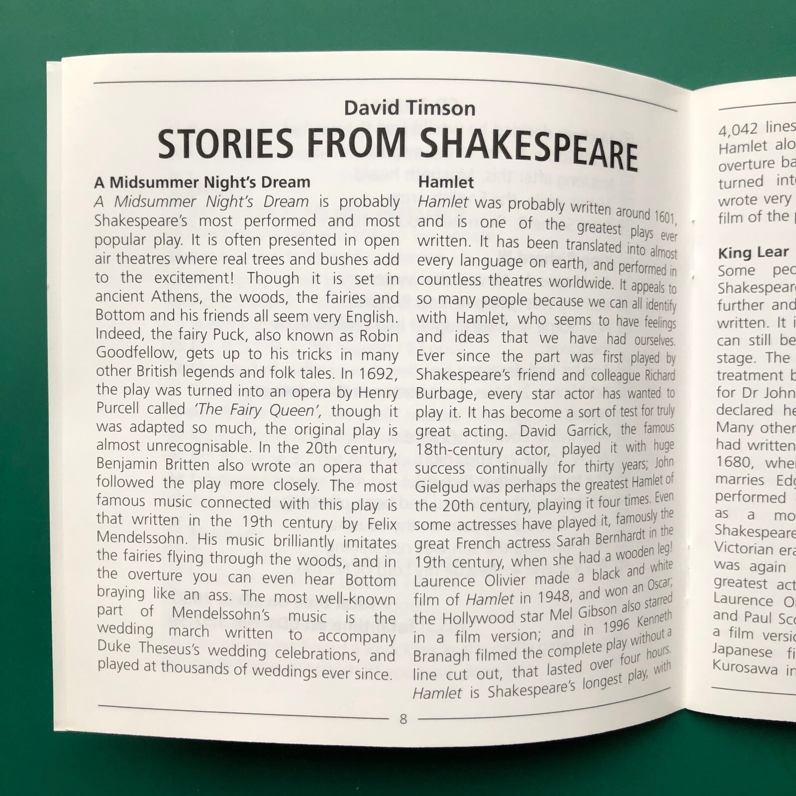 David Timson STORIES FROM SHAKESPEARE 3x CD Boxset Naxos Hamlet Othello Macbeth