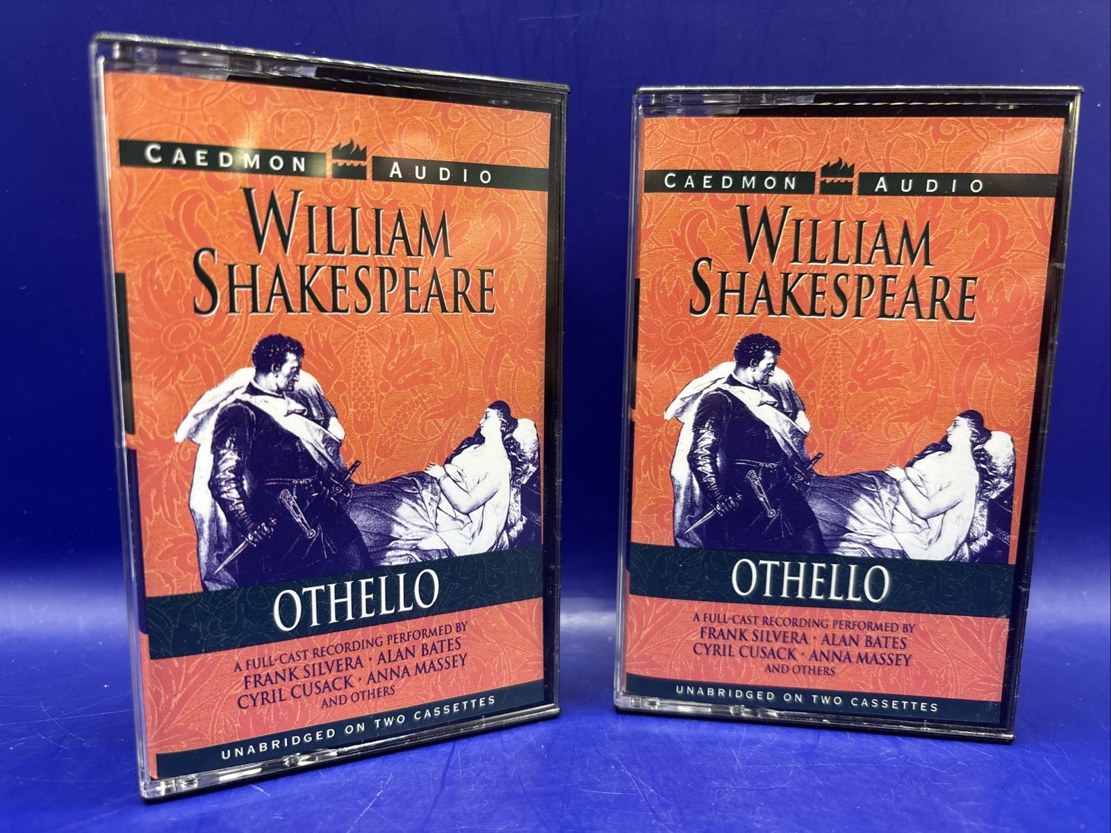 RARE 1995 William Shakespeare Caedmon Audio (Unabridged on 2 cassettes)- Othello