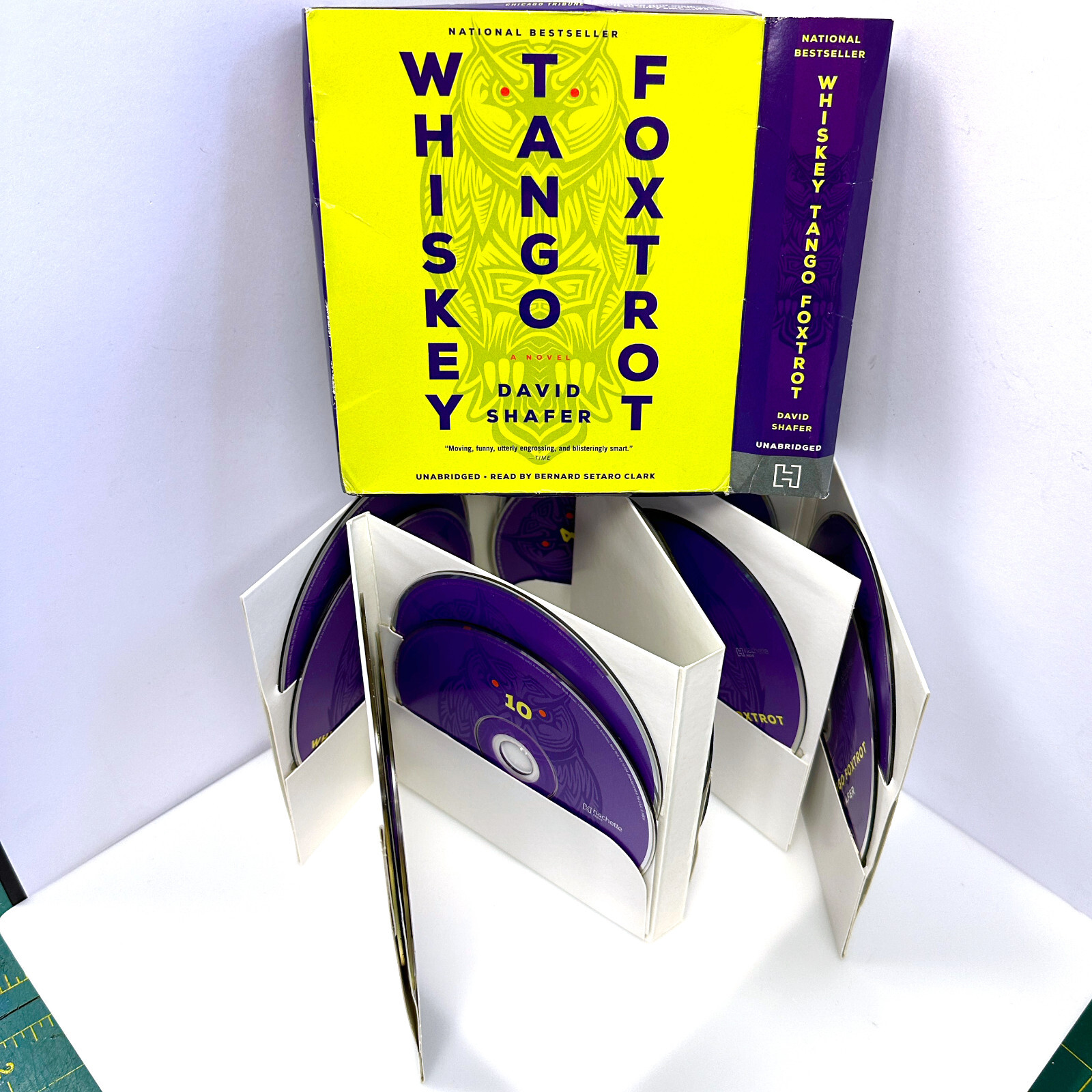 WHISKEY TANGO FOXTROT by David Shafer — Unabridged on 13 CDs — Not Ex- Library!