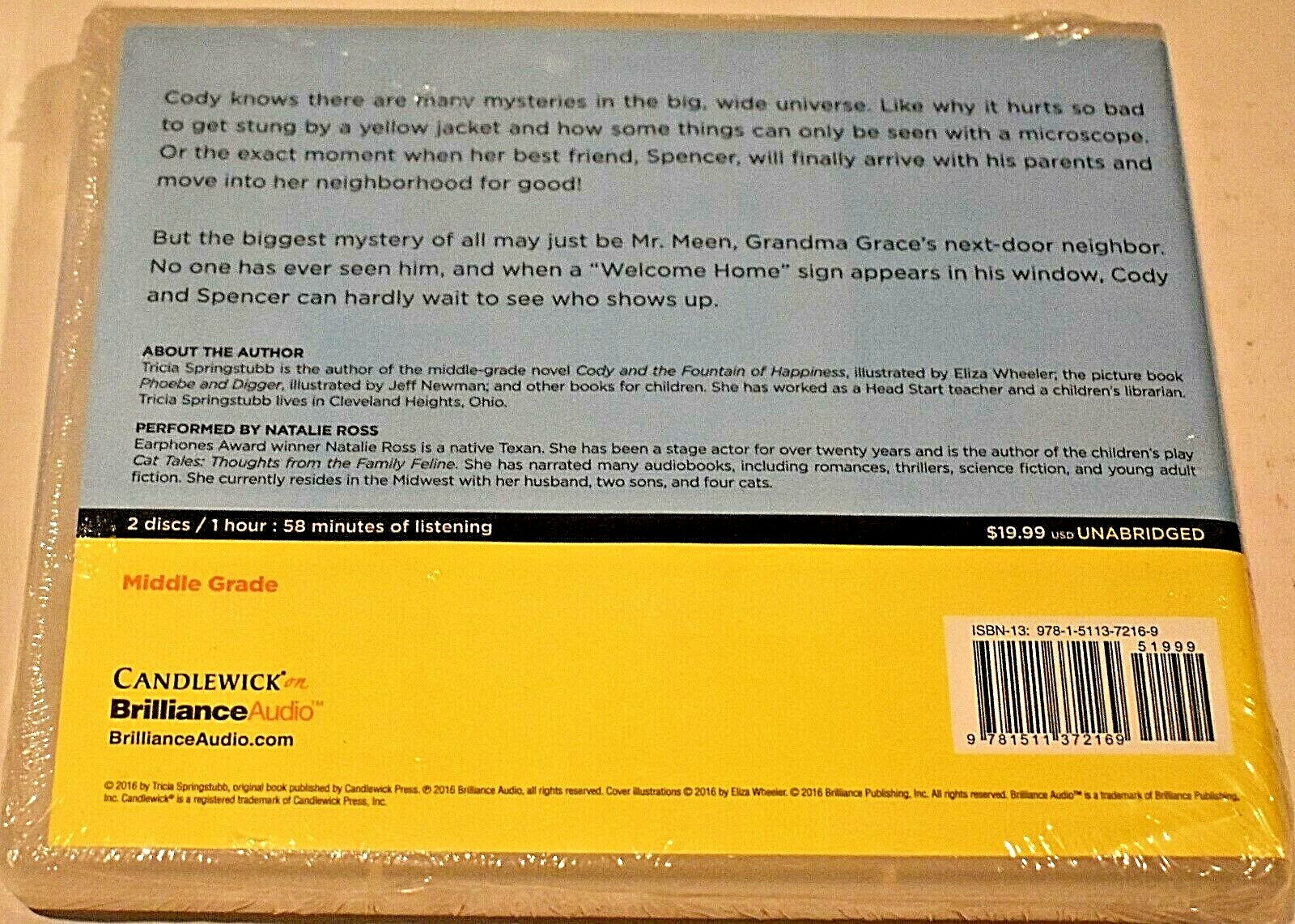 Cody and the Mysteries of the Universe, 2016 CD Unabridged Audio Book Free Ship!