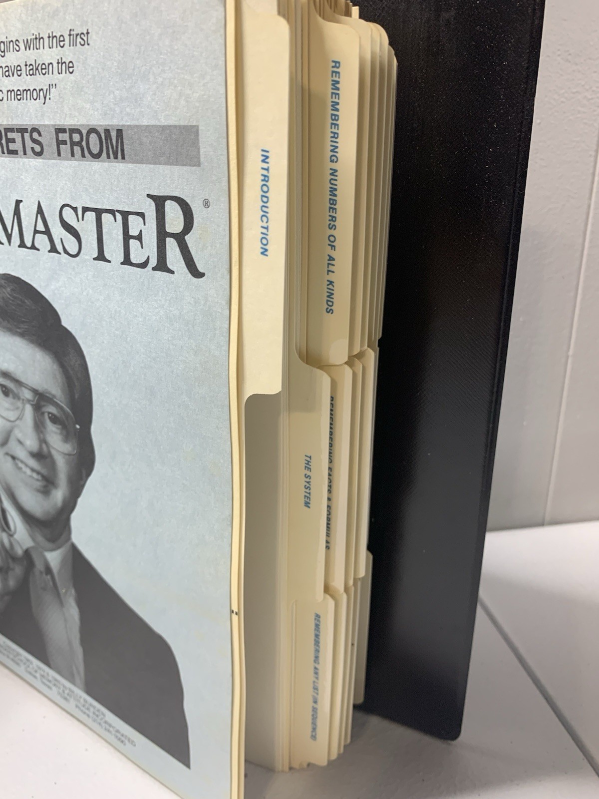 Memory Master Method 8 Cassette Tapes Book In Binder Complete Billy Burdens