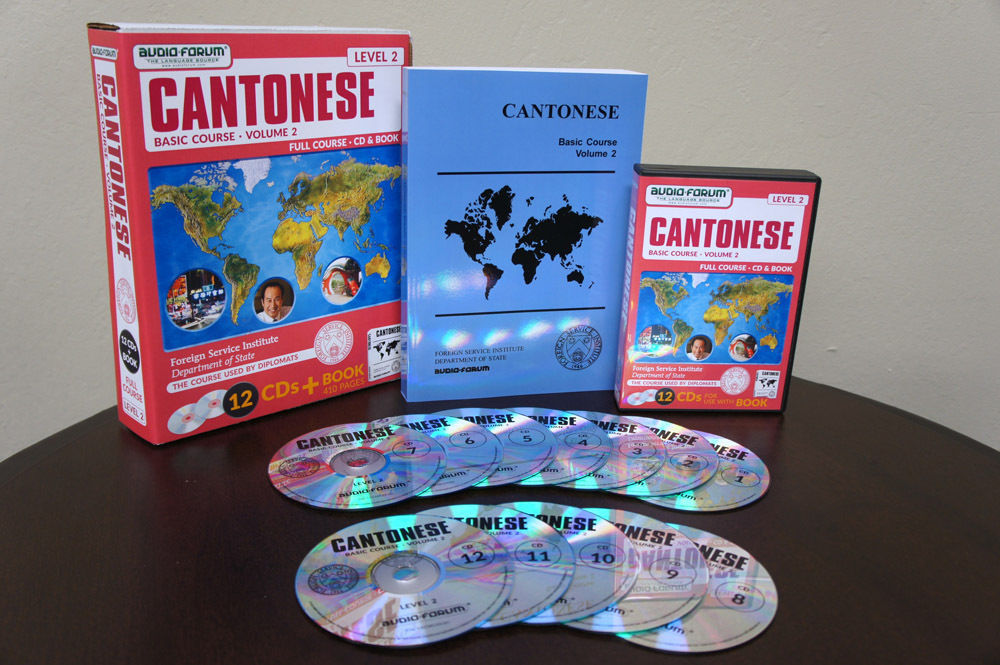 FSI: Basic Cantonese 2 (12 CDs/Book) by Foreign Service Institute *NEW IN BOX*