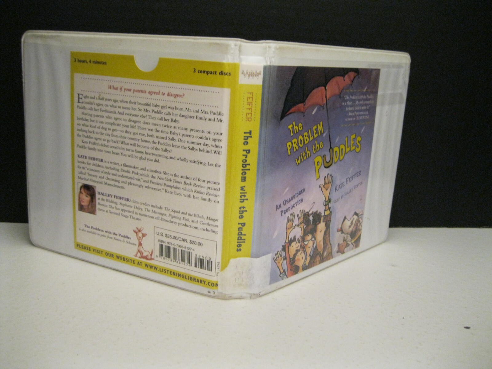 THE PROBLEM WITH THE PUDDLES AUDIO BOOK CD 3 DISCS 3 + HRS UNABRIDGED EX-LIBRARY