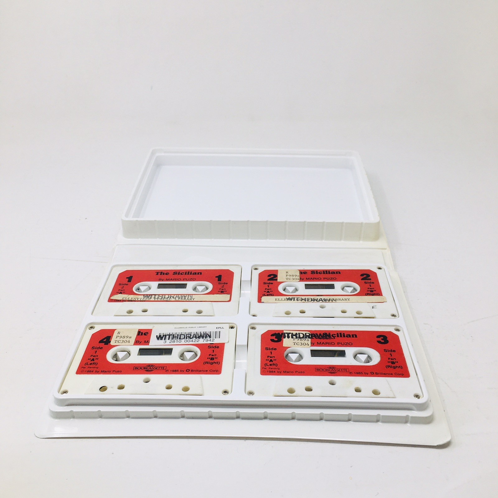Mario Puzo The Sicilian Cassette Audio Book on Tape 4 Tapes — Unabridged Novel