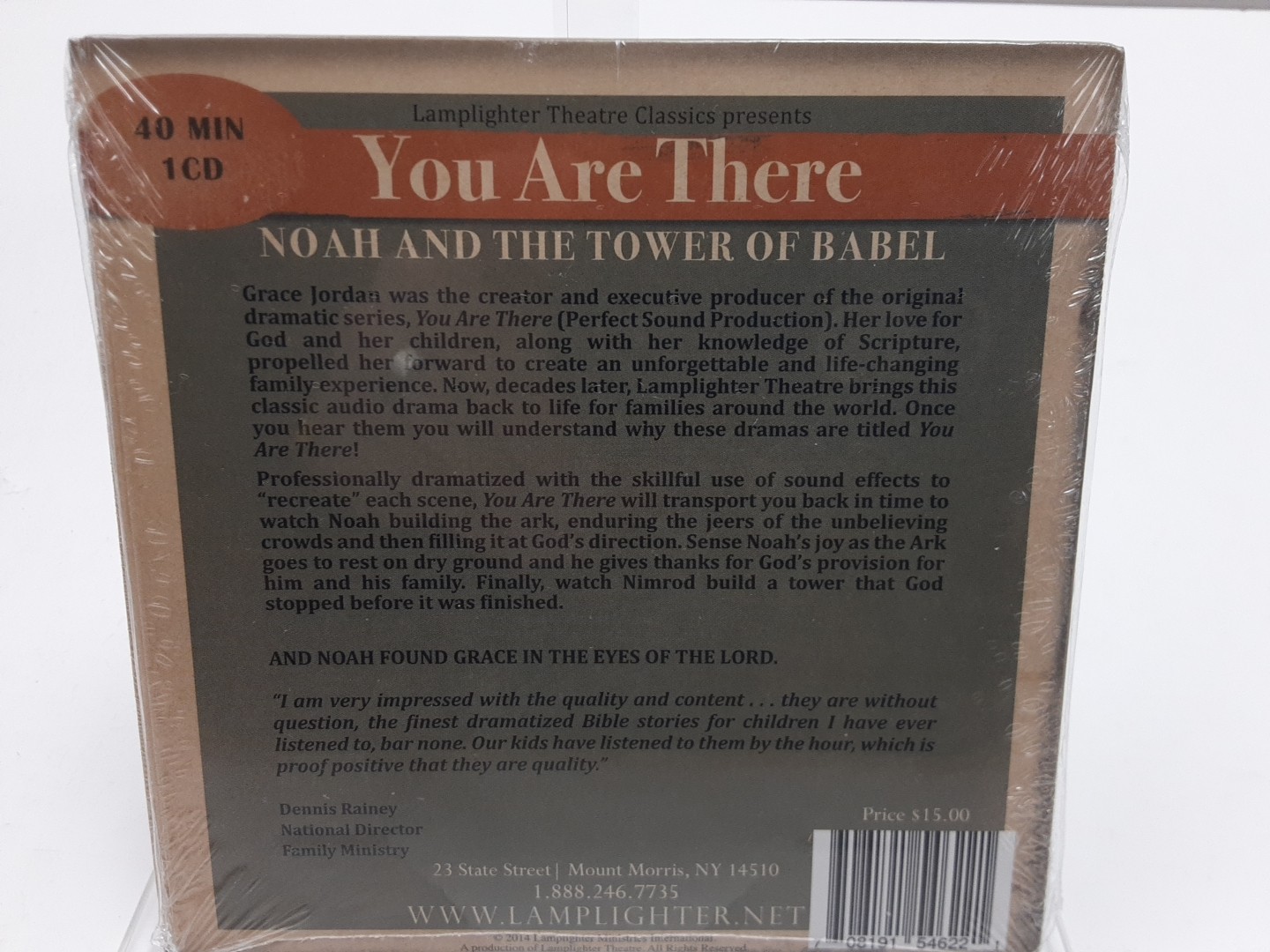 Lamplighter Theatre Noah And The Tower Of Bable, 1 CD, 40 Min, You Are There