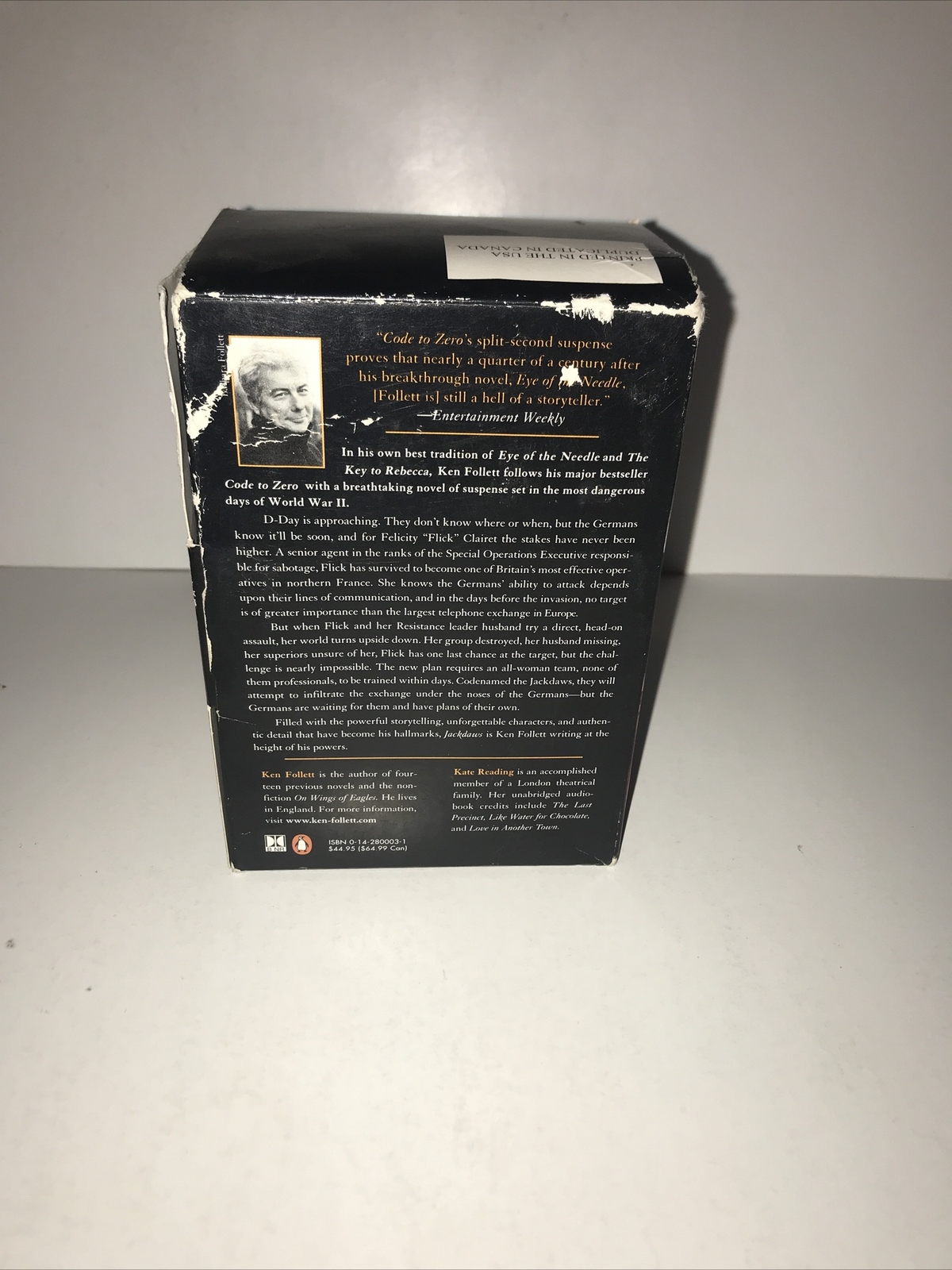 Penguiin Audiobook Jackdaws Ken Follett 9 Casettes