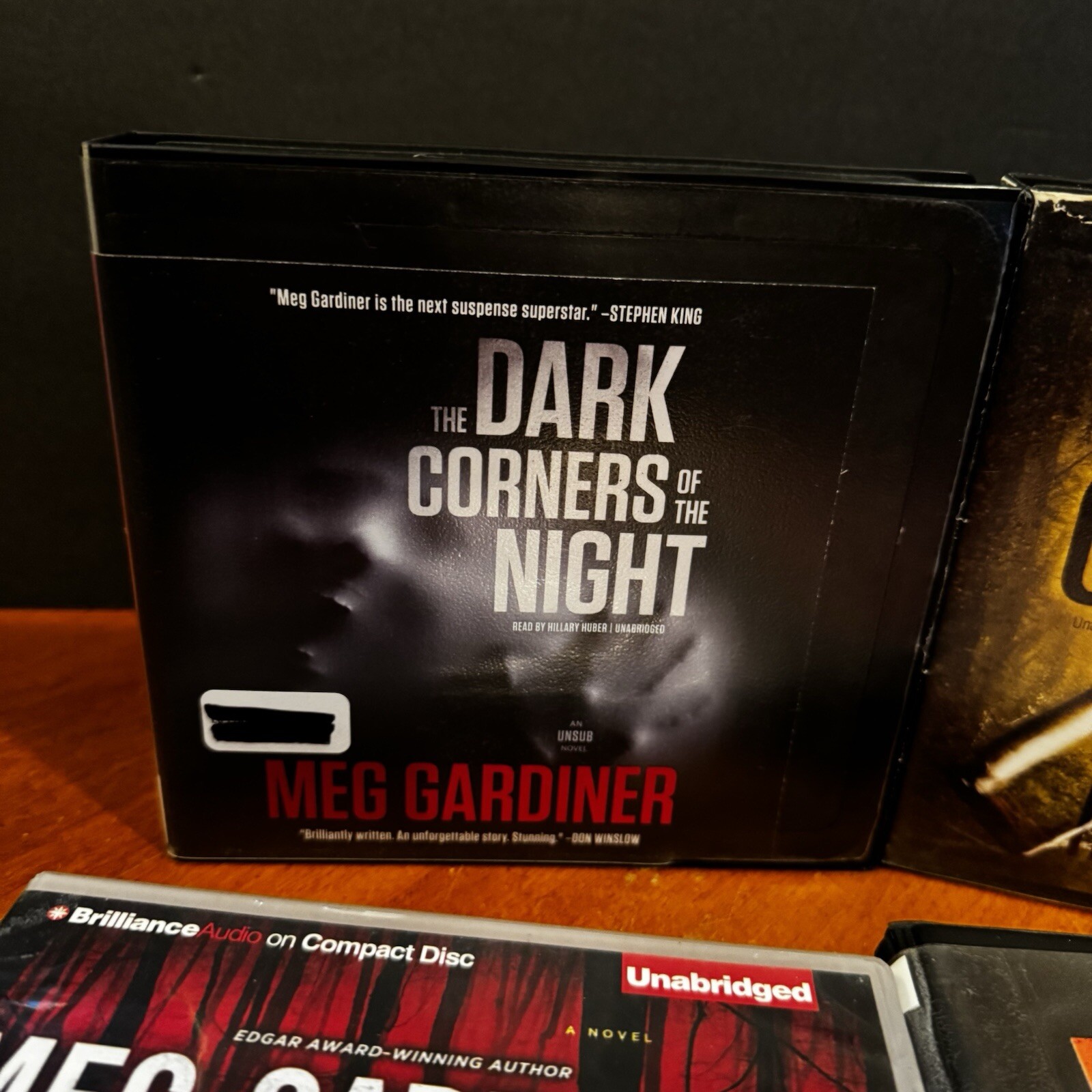 Lot: 4 Meg Gardiner Audio Book CD Dark Corners Night Phantom Instinct Shadow