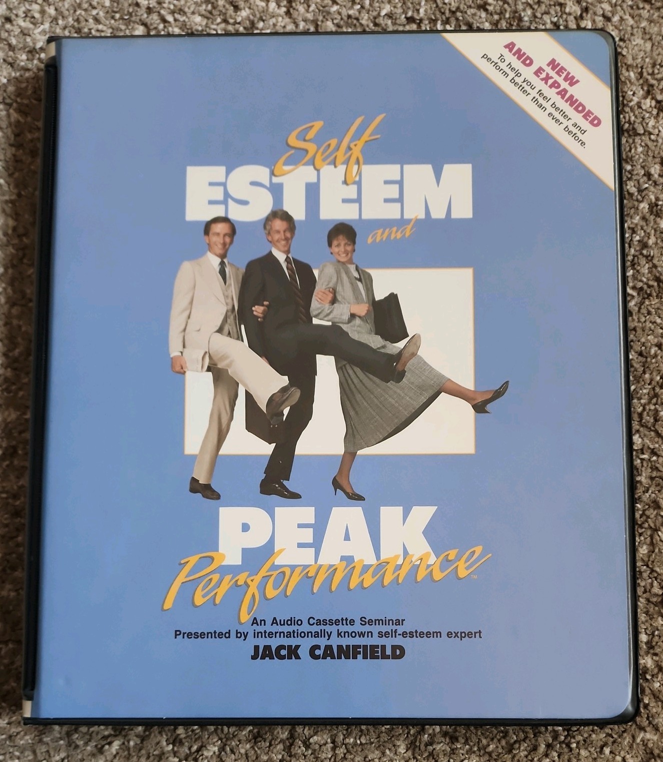 SELF ESTEEM AND PEAK PERFORMANCE Jack Canfield Audiocassette Program Used